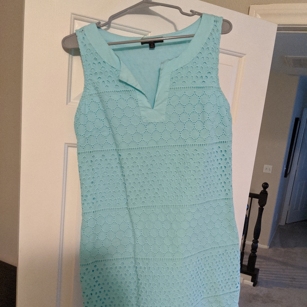 Eylet Lightblue V Neck Dress